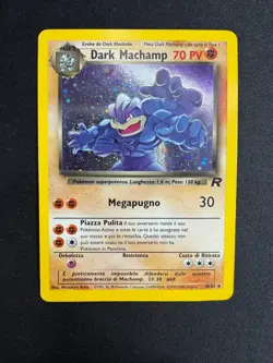Pokemon Dark Machamp 10/82 Team Rocket Rara Holo Unlimited Wizards ITA Vintage - Image 1