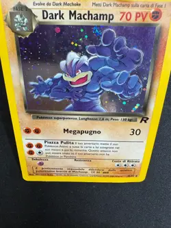 Pokemon Dark Machamp 10/82 Team Rocket Rara Holo Unlimited Wizards ITA Vintage - Image 3