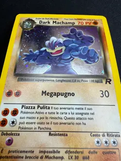 Pokemon Dark Machamp 10/82 Team Rocket Rara Holo Unlimited Wizards ITA Vintage - Image 4