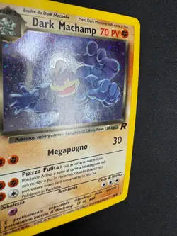 Pokemon Dark Machamp 10/82 Team Rocket Rara Holo Unlimited Wizards ITA Vintage - Image 5