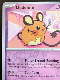 Dedenne 036/091 Reverse Holo Common Scarlet & Violet: Paldean Fates Pokemon TCG - Image 2