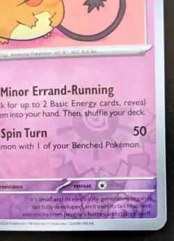 Dedenne 036/091 Reverse Holo Common Scarlet & Violet: Paldean Fates Pokemon TCG - Image 5