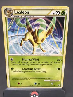 Leafeon 17/90 Undaunted 2010 Pokemon TCG Rare LP - Image 1
