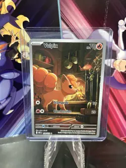 Pokemon TCG Vulpix 138/132 Illustration Rare Holo Me01 Mega Evolution Basic - Image 1