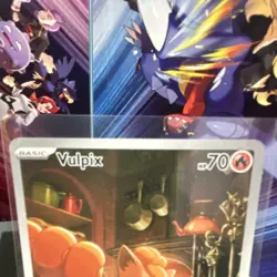 Pokemon TCG Vulpix 138/132 Illustration Rare Holo Me01 Mega Evolution Basic - Image 3