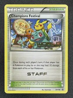 Pokemon TCG Champions Festival (2016) [Staff] XY176 Black Star Promo - Image 1