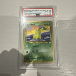 PSA 10, Chikorita Champion Road 2000 Gold Star 155 Pokemon - Image 1
