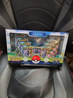 Pokemon GO Radiant Eevee Pokemon TCG Premium Collection Box Sealed 820650850523 - Image 1