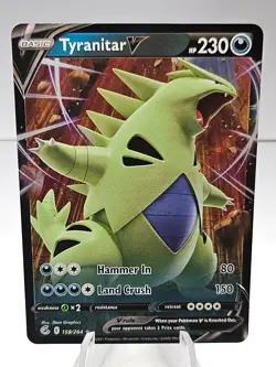 Tyranitar V 158/264 - Fusion Strike Ultra Rare Holo Pokemon TCG - Image 1