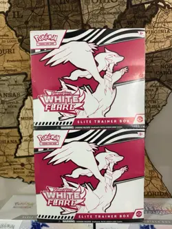 Pokemon TCG White Flare ETB Elite Trainer Box NEW SEALED - LOT OF 2 BOXES - Image 1