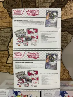 Pokemon TCG White Flare ETB Elite Trainer Box NEW SEALED - LOT OF 2 BOXES - Image 2