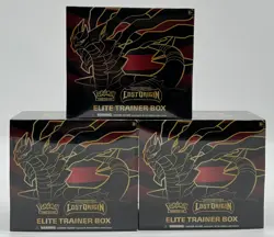 Lot of (3) Pokemon TCG SWSH Lost Origin Elite Trainer Box ETB Sealed - Image 1