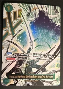 One Piece CCG TCG Demon Aura Nine Sword Style Asua Blades Drawn Dead Mans Game - Image 1