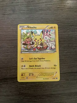 Pokemon TCG XY Black Star Promo Rare Holo Pikachu XY95 MP Card 2016 - Image 1