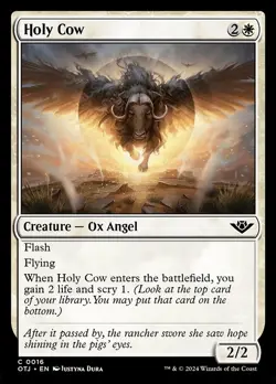 [MTG] Holy Cow (Foil) (0016) (OTJ) LP-HP - Image 1