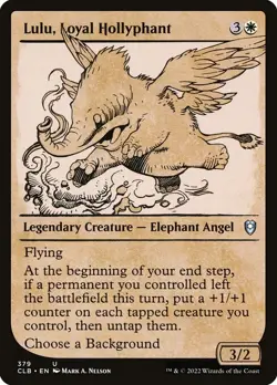 [MTG] Lulu, Loyal Hollyphant (Showcase) (379) (CLB) LP-HP - Image 1
