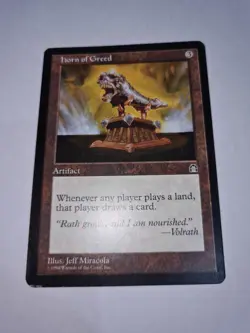 MTG 1 x Horn of Greed NM-/EX+ Stronghold Magic the Gathering - Image 1
