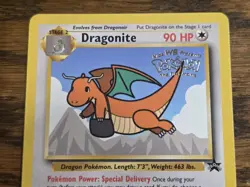 Pokemon Wotc Black Star Promo # 5 Movie Promo DRAGONITE **not played** - Image 2