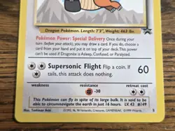 Pokemon Wotc Black Star Promo # 5 Movie Promo DRAGONITE **not played** - Image 3
