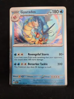 Pokemon TCG Paldea Evolved - Gyarados - Holo Rare - 043/193 - NM - Image 1