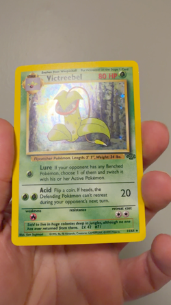 HOLO VINTAGE Pokemon Victreebel #14/64 WOTC 1999 Jungle - Image 2