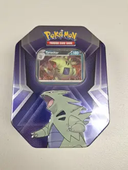 Pokemon TCG Tyranitar Triple Whammy Tin Sealed - Image 1