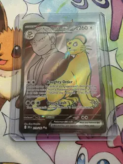 Pokemon Team Rocket's Persian EX Ultra Rare Holo 219/182 Sv10 Destined Rivals EN - Image 1