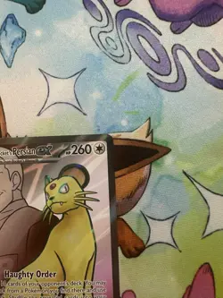 Pokemon Team Rocket's Persian EX Ultra Rare Holo 219/182 Sv10 Destined Rivals EN - Image 4