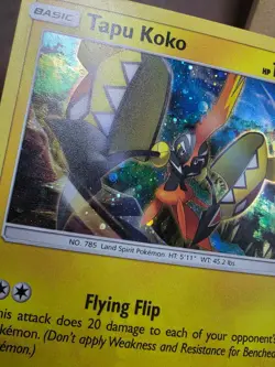HP Tapu Koko SM31 [Sun & Moon] Black Star Promo Holo - Pokemon TCG - Image 3