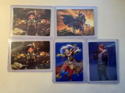 Magic The Gathering Final Fantasy Art Series Lot Of 5, 3 Gold Signatures. NM - Image 1
