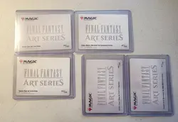 Magic The Gathering Final Fantasy Art Series Lot Of 5, 3 Gold Signatures. NM - Image 2
