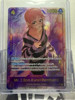 MR.2.BON.KUREI (Bentham) Alternate Art (EB01-061 SEC) One Piece ENGLISH NM Foil - Image 1