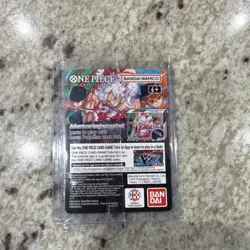 One Piece Bandai Namco Monkey.D.Luffy US Voyage Promo Full Art Holo Card P-055 - Image 2