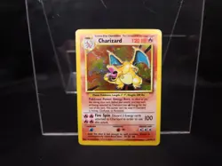 Pokemon TCG Charizard Base Set Holo Unlimited Rare Card 4/102 - Image 1