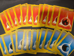 Expedition Fire and Water Energy Pokemon Card Lot - HP - 25ct - Image 1