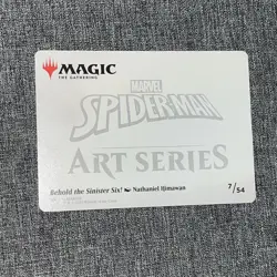 Spider-Man MTG Behold The Sinister Six Art Series Card 7/54 Marvel NM/M - Image 2