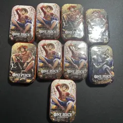 ONE PIECE CARD GAME - Mini TIN PACK Lot Of 9 Tins Set VOL. 2 - Image 1
