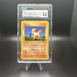 CGC 10 GEM MINT Ponyta 60/102 Base Set 1st Edition SHADOWLESS Pokemon Card - Image 1