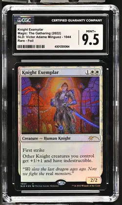 KNIGHT EXEMPLAR Secret Lair Foil Rare CGC 9.5 MTG [Nostalgium] - Image 1