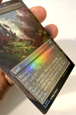 MTG Myriad Landscape *BORDERLESS FOIL* Commander Masters 0660 Pack Fresh - Image 2