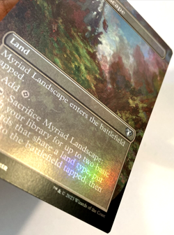 MTG Myriad Landscape *BORDERLESS FOIL* Commander Masters 0660 Pack Fresh - Image 3