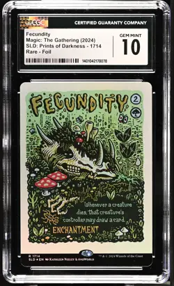 FECUNDITY Secret Lair Foil Prints of Darkness CGC 10 MTG [Nostalgium] - Image 1
