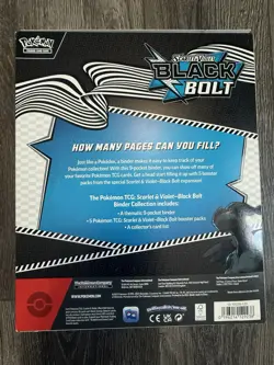 Pokemon TCG SV: Black Bolt & White Flare Binder Combo Both Factory Sealed! - Image 3