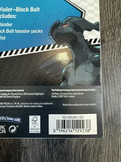 Pokemon TCG SV: Black Bolt & White Flare Binder Combo Both Factory Sealed! - Image 4