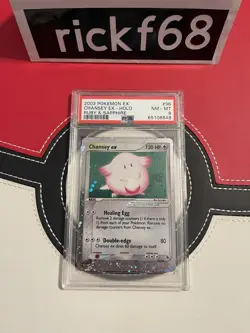 2003 POKEMON EX RUBY & SAPPHIRE 96 CHANSEY EX-HOLO PSA 8 - Image 1