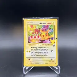 Birthday Pikachu Black Star Promo Celebrations 25th Anniversary Pokemon NM - Image 1