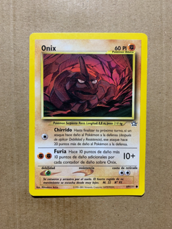SPANISH Onix 69/111 Neo Genesis - Common Pokemon Card - LP - Image 1