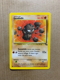 ITALIAN Geodude 47/62 Fossil Set - Common Pokemon Card - NM - Image 1