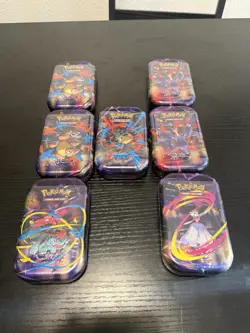 Lot Of 7 Pokemon Mega Heroes Mini Tins Sealed🔥 - Image 1