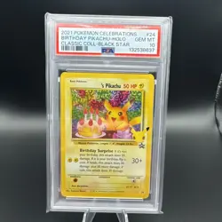 🔥 Pokemon Celebrations Classic Collection Birthday Pikachu Holo 24 PSA 10 🔥 - Image 1
